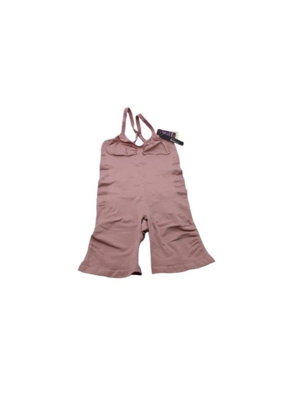 NEW Felina Bodycon Seamless Short Bodysuit Blush Pink Size L 380212